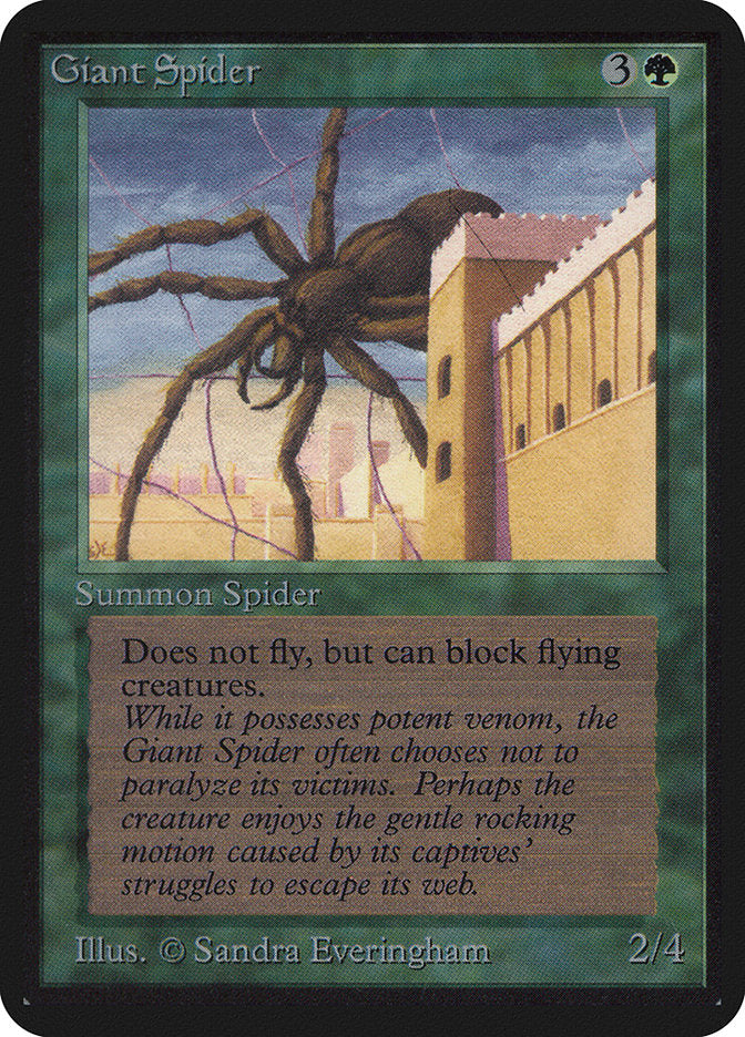 Giant Spider [Alpha Edition] Magic: The Gathering