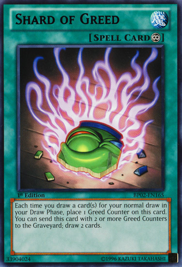 Shard of Greed [BP02-EN165] Rare Yu-Gi-Oh!