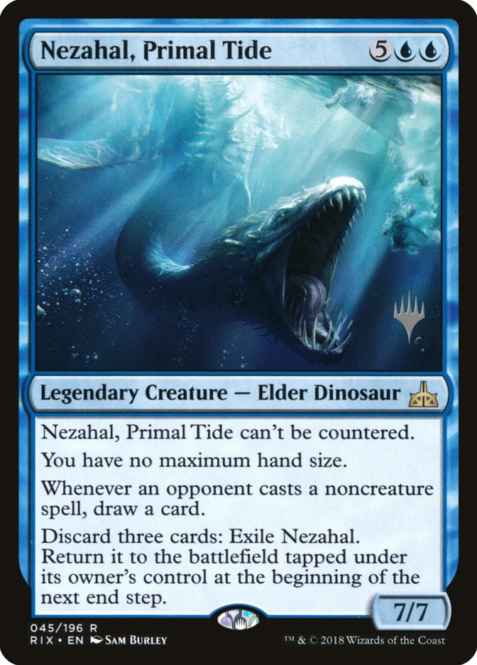 Nezahal, Primal Tide (Promo Pack) [Rivals of Ixalan Promos] Magic: The Gathering