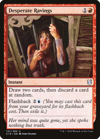 Desperate Ravings [Commander 2019] Magic: The Gathering