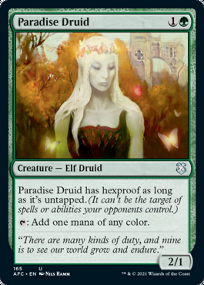 Paradise Druid [Dungeons & Dragons: Adventures in the Forgotten Realms Commander] Magic: The Gathering