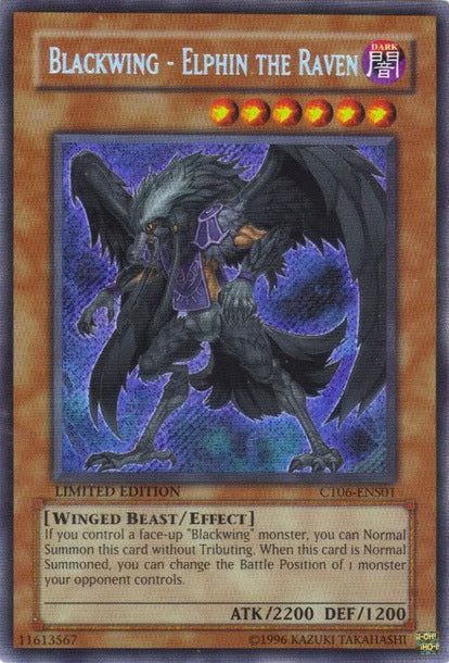 Blackwing - Elphin the Raven [CT06-ENS01] Secret Rare Yu-Gi-Oh!