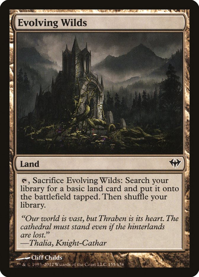 Evolving Wilds [Dark Ascension] Magic: The Gathering