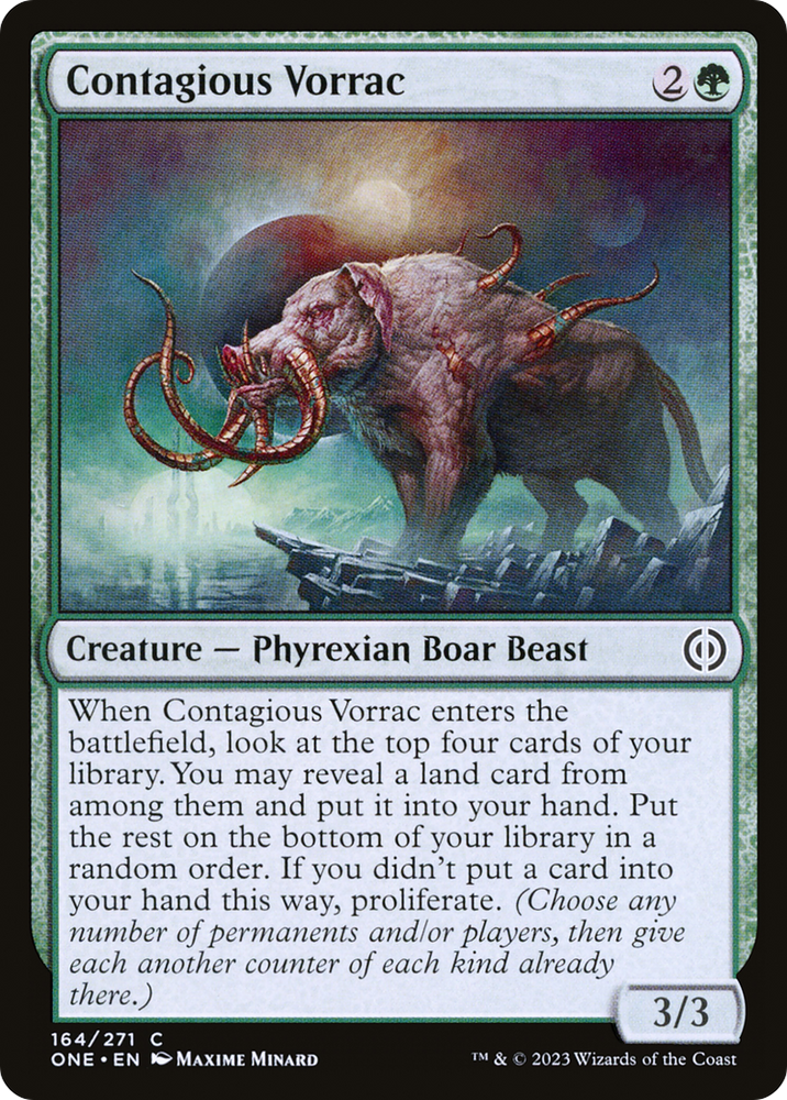 Contagious Vorrac [Phyrexia: All Will Be One] Magic: The Gathering