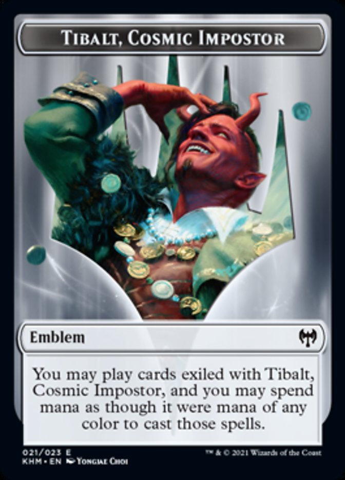 Tibalt, Cosmic Impostor Emblem [Kaldheim Tokens] Magic: The Gathering