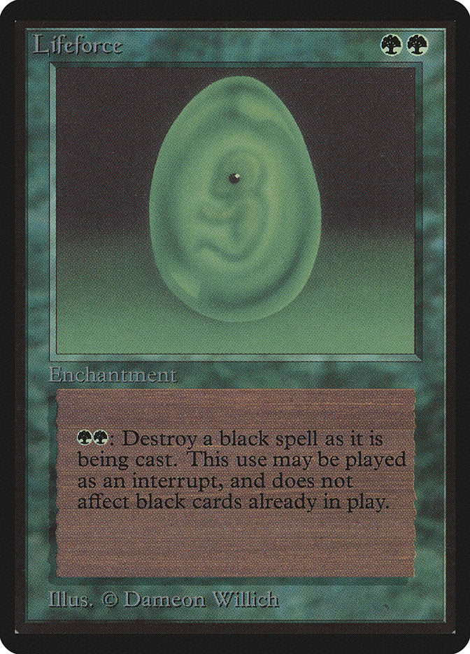 Lifeforce [Beta Edition] Magic: The Gathering