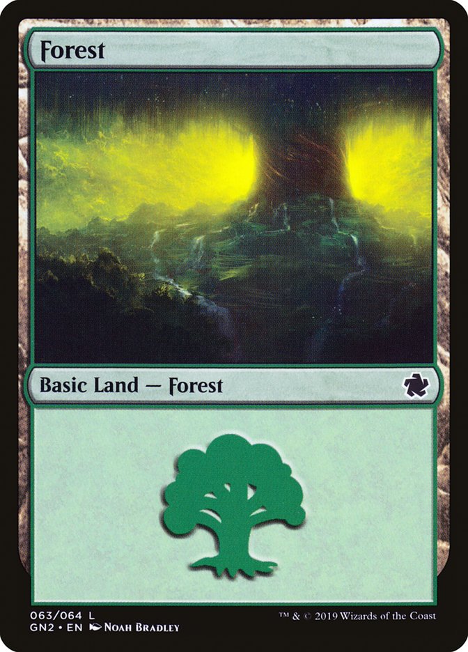 Forest (63) [Game Night 2019] Magic: The Gathering