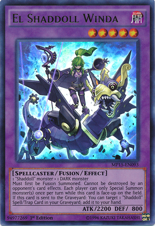 El Shaddoll Winda [MP15-EN093] Ultra Rare Yu-Gi-Oh!