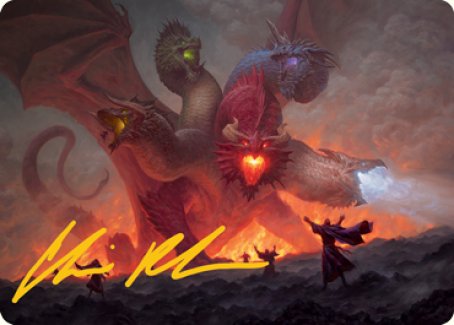 Tiamat Art Card (Gold-Stamped Signature) [Dungeons & Dragons: Adventures in the Forgotten Realms Art Series] Magic: The Gathering