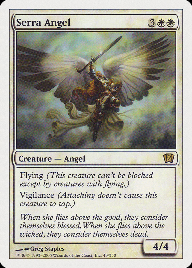 Serra Angel [Ninth Edition] Magic: The Gathering