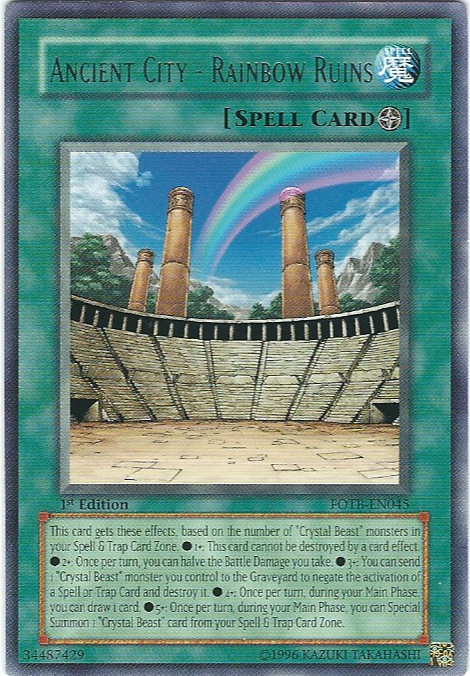 Ancient City - Rainbow Ruins [FOTB-EN045] Rare Yu-Gi-Oh!