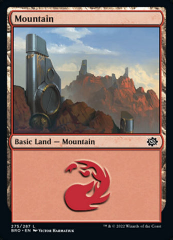 Mountain (275) [The Brothers' War] Magic: The Gathering