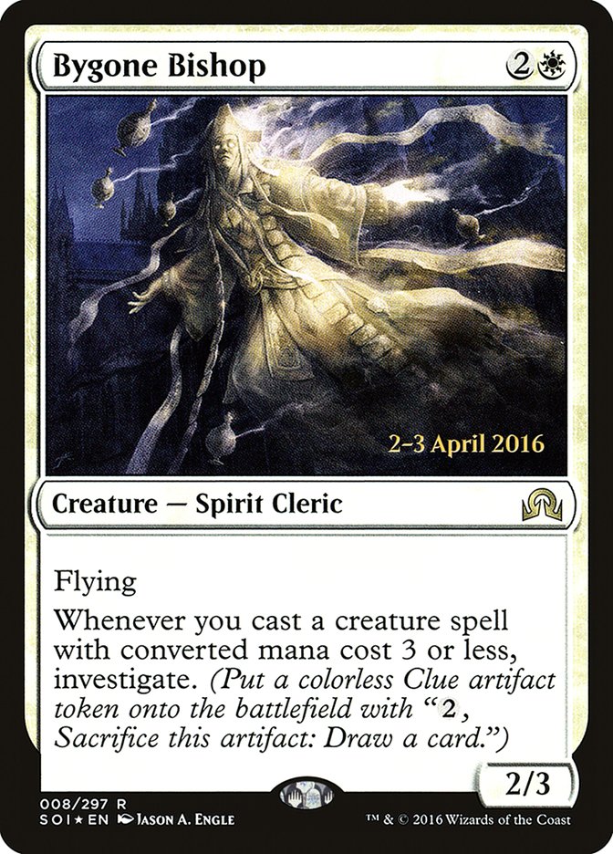 Bygone Bishop [Shadows over Innistrad Prerelease Promos] Magic: The Gathering