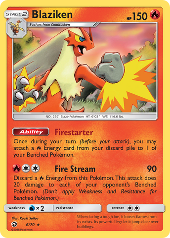 Blaziken (6/70) [Sun & Moon: Dragon Majesty] Pokémon