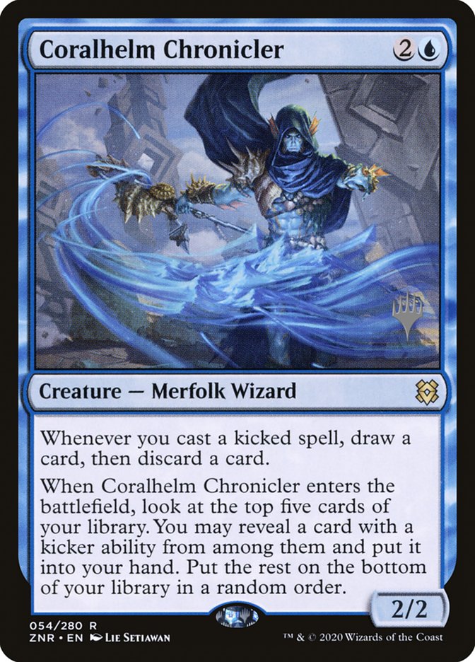 Coralhelm Chronicler (Promo Pack) [Zendikar Rising Promos] Magic: The Gathering