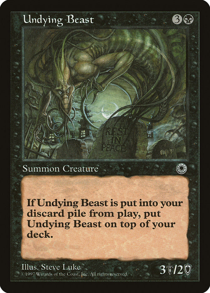 Undying Beast [Portal] Magic: The Gathering