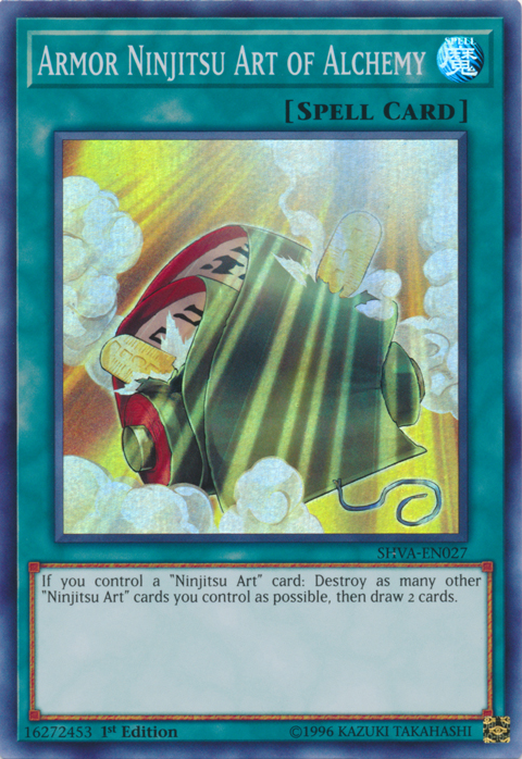Armor Ninjitsu Art of Alchemy [SHVA-EN027] Super Rare Yu-Gi-Oh!