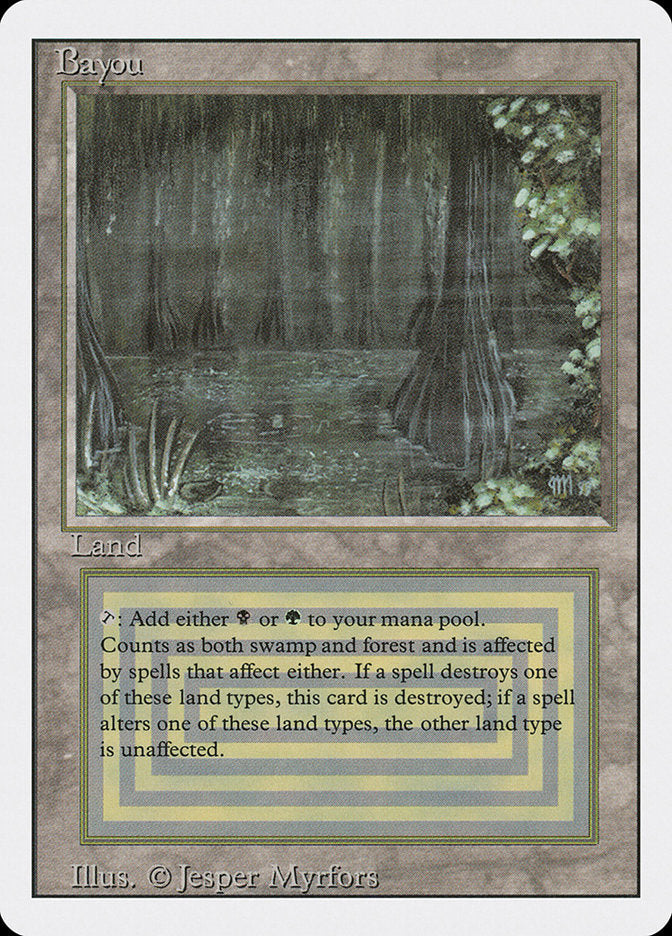 Bayou [Revised Edition] Magic: The Gathering