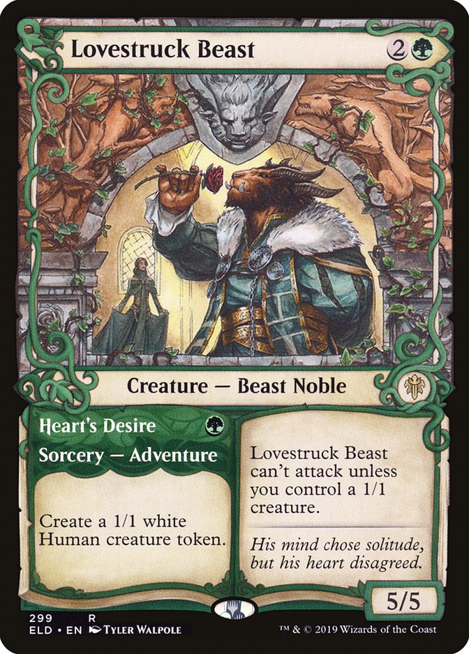 Lovestruck Beast // Heart's Desire (Showcase) [Throne of Eldraine] Magic: The Gathering