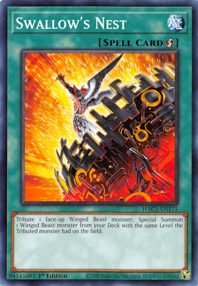 Swallow's Nest [HAC1-EN171] Common Yu-Gi-Oh!