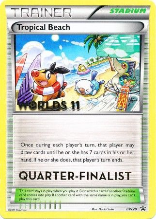 Tropical Beach (BW28) (Quarter Finalist) [Black & White: Black Star Promos] Pokémon