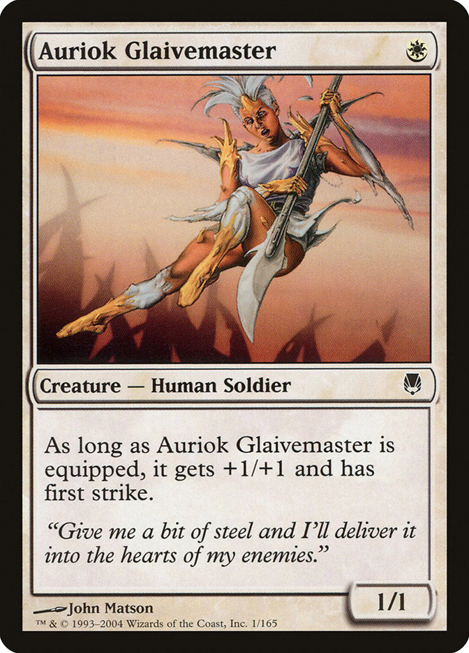 Auriok Glaivemaster [Darksteel] Magic: The Gathering