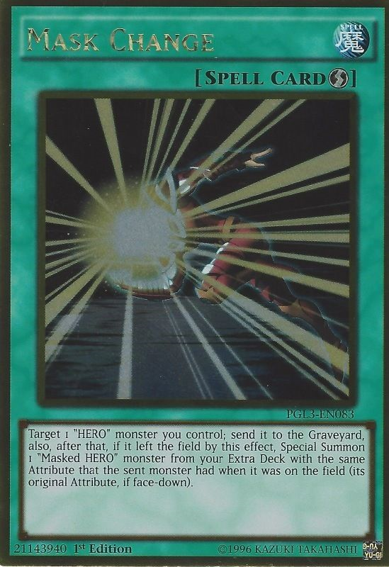 Mask Change [PGL3-EN083] Gold Rare Yu-Gi-Oh!