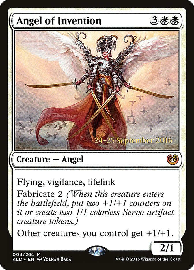 Angel of Invention [Kaladesh Prerelease Promos] Magic: The Gathering