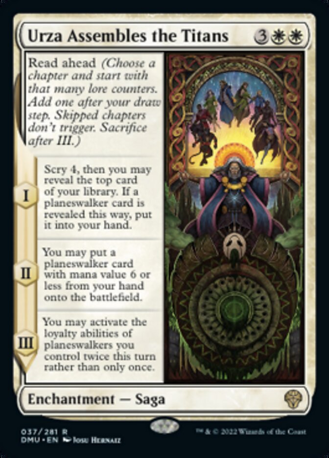Urza Assembles the Titans [Dominaria United] Magic: The Gathering