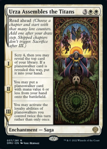 Urza Assembles the Titans [Dominaria United] Magic: The Gathering
