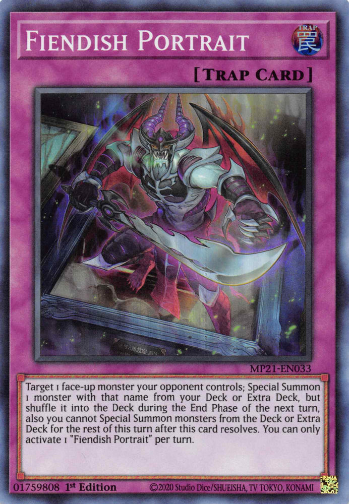 Fiendish Portrait [MP21-EN033] Super Rare Yu-Gi-Oh!