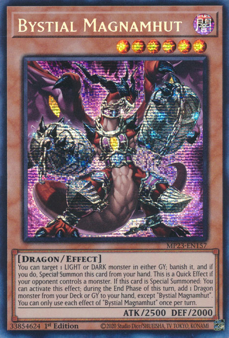 Bystial Magnamhut [MP23-EN157] Prismatic Secret Rare Yu-Gi-Oh!
