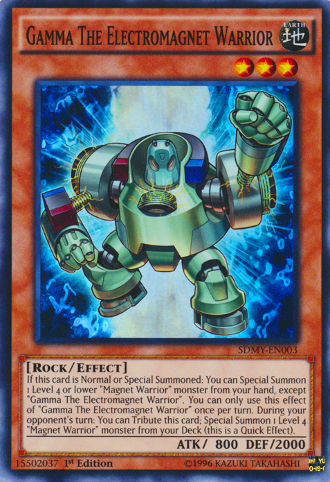 Gamma The Electromagnet Warrior [SDMY-EN003] Super Rare Yu-Gi-Oh!