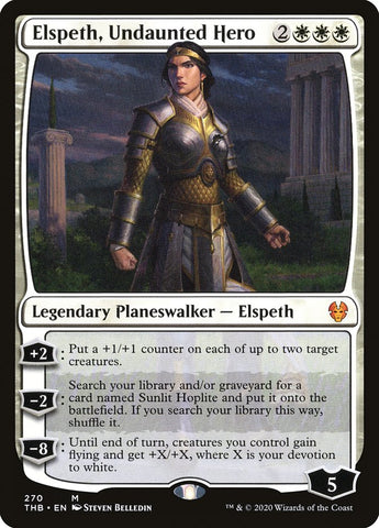 Elspeth, Undaunted Hero [Theros Beyond Death] Magic: The Gathering