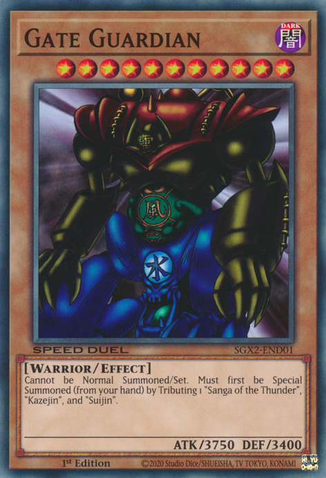 Gate Guardian [SGX2-END01] Secret Rare Yu-Gi-Oh!