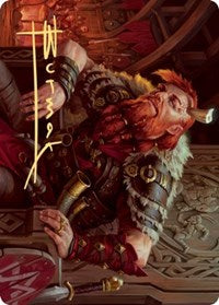 Arni Brokenbrow Art Card (Gold-Stamped Signature) [Kaldheim Art Series] Magic: The Gathering