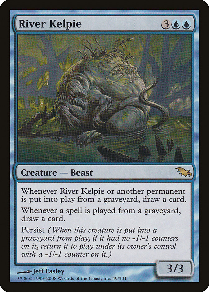 River Kelpie [Shadowmoor] Magic: The Gathering