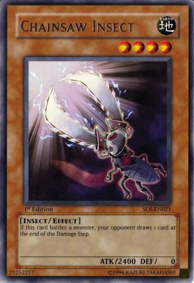Chainsaw Insect [SOI-EN021] Rare Yu-Gi-Oh!