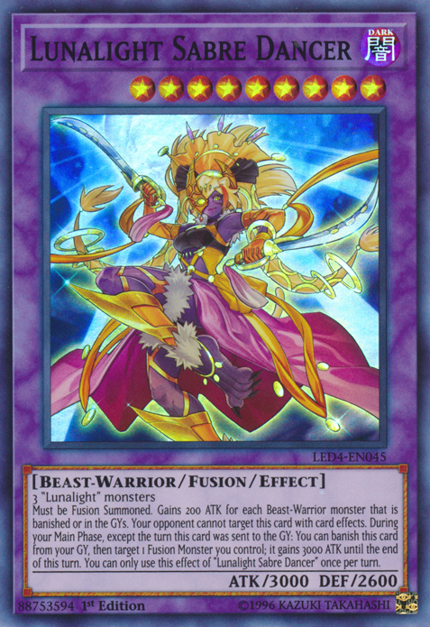 Lunalight Sabre Dancer [LED4-EN045] Super Rare Yu-Gi-Oh!