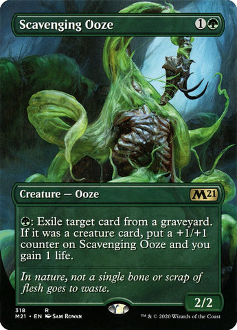 Scavenging Ooze (Borderless Alternate Art) [Core Set 2021] Magic: The Gathering