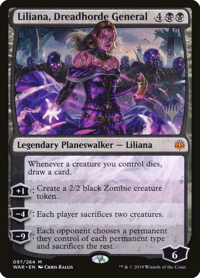 Liliana, Dreadhorde General (Promo Pack) [War of the Spark Promos] Magic: The Gathering