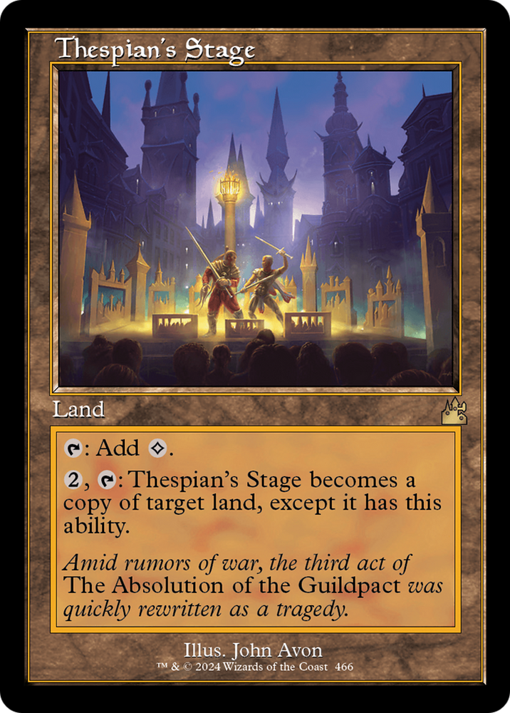 Thespian's Stage (Retro Frame) [Ravnica Remastered] Magic: The Gathering
