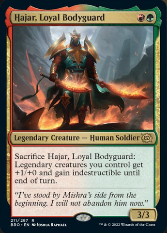 Hajar, Loyal Bodyguard [The Brothers' War] Magic: The Gathering