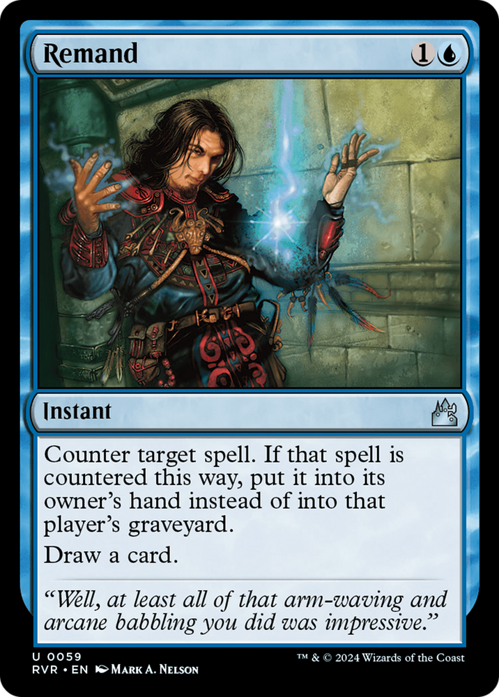 Remand [Ravnica Remastered] Magic: The Gathering