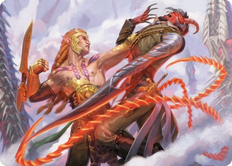 Tyvar's Stand Art Card [Phyrexia: All Will Be One Art Series] Magic: The Gathering