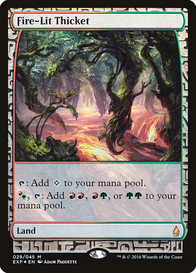Fire-Lit Thicket [Zendikar Expeditions] Magic: The Gathering