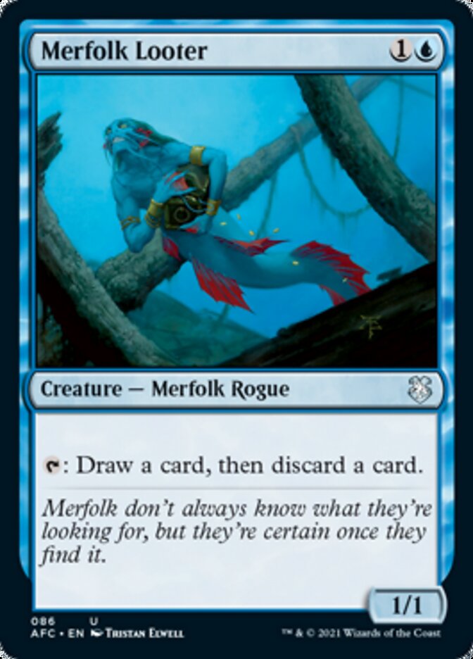 Merfolk Looter [Dungeons & Dragons: Adventures in the Forgotten Realms Commander] Magic: The Gathering