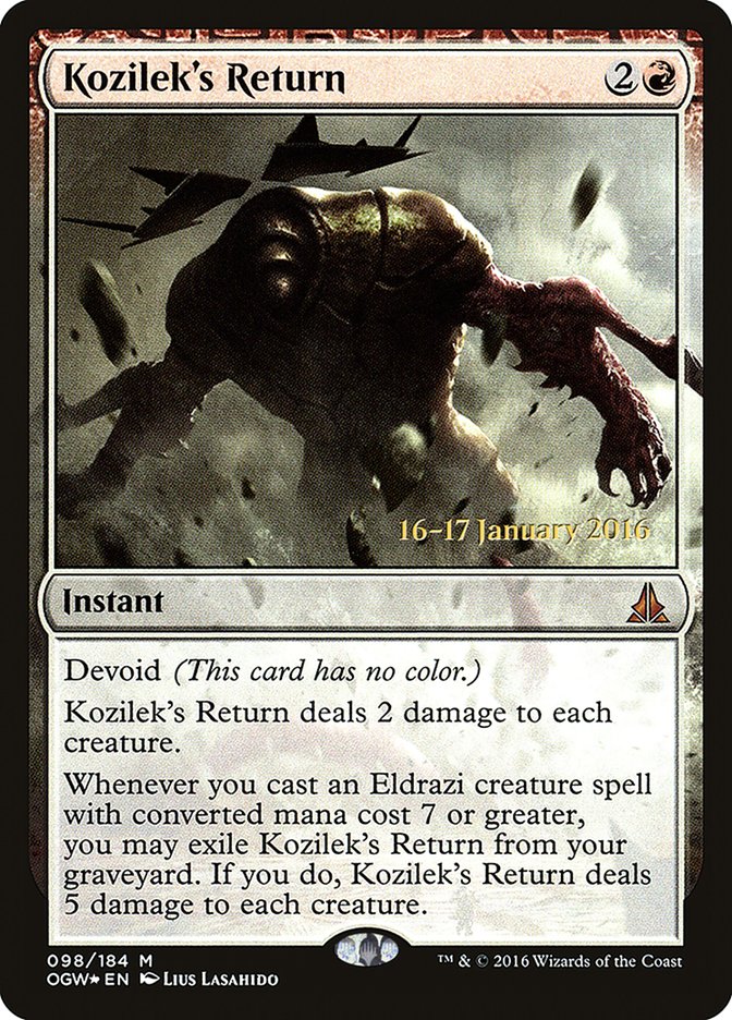 Kozilek's Return [Oath of the Gatewatch Prerelease Promos] Magic: The Gathering