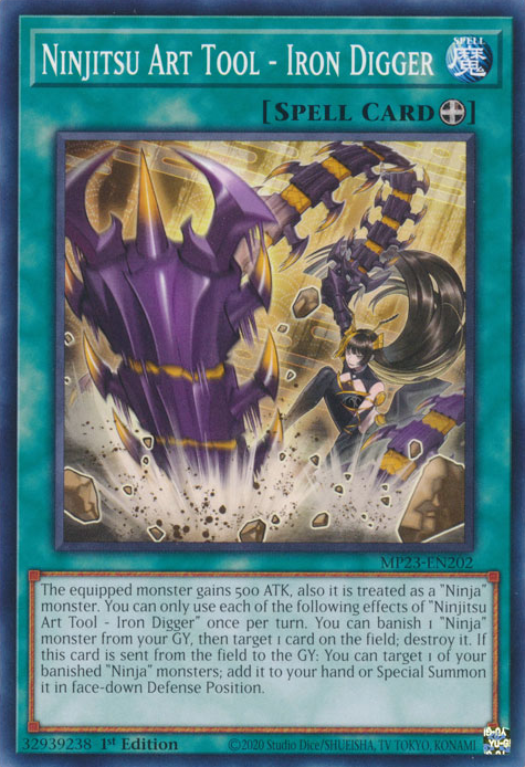 Ninjitsu Art Tool - Iron Digger [MP23-EN202] Common Yu-Gi-Oh!