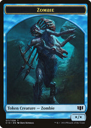 Fish // Zombie (011/036) Double-Sided Token [Commander 2014 Tokens] Magic: The Gathering